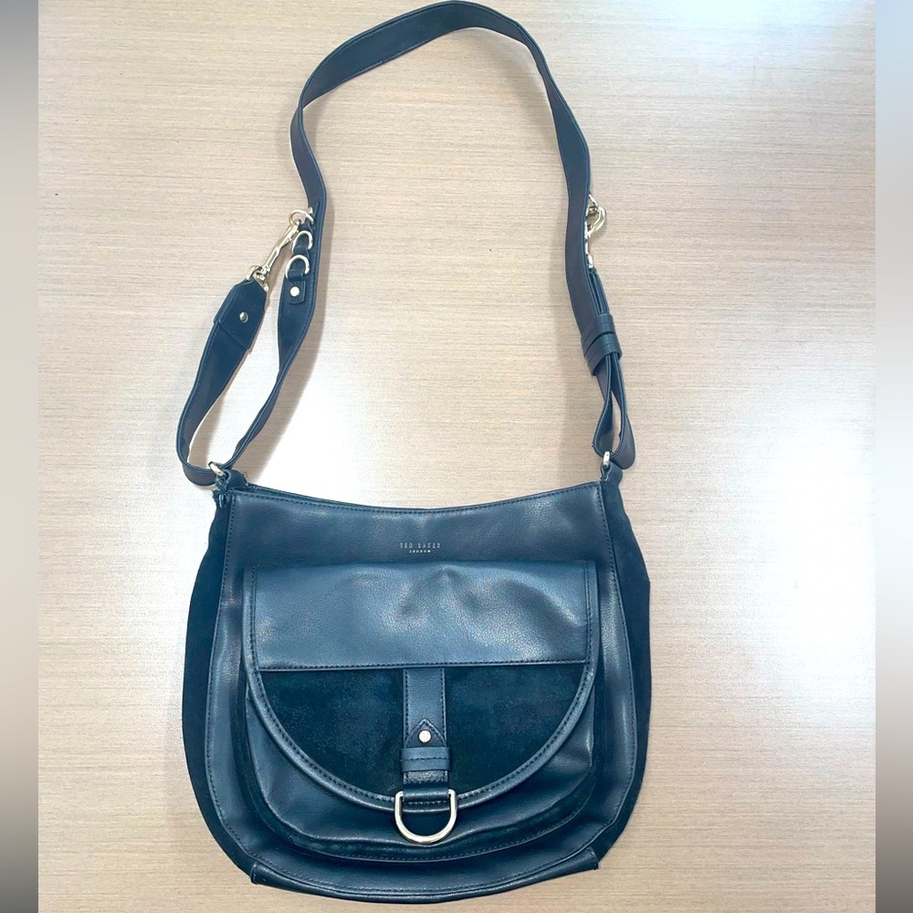 TED BAKER - Equa Leather Hobo Bag in Black